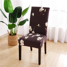 Load image into Gallery viewer, Printed Chair Cover Spandex Stretch Durable Soft Seat Chair Covers Slipcovers for Kitchen Dining Room Wedding Banquet Hotel Chair Covers for Dining Room Stretch Spandex Removable Washable Anti-dust Seat Slipcover Protector for Hotel Office Ceremony