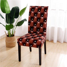 Load image into Gallery viewer, Printed Chair Cover Spandex Stretch Durable Soft Seat Chair Covers Slipcovers for Kitchen Dining Room Wedding Banquet Hotel Chair Covers for Dining Room Stretch Spandex Removable Washable Anti-dust Seat Slipcover Protector for Hotel Office Ceremony