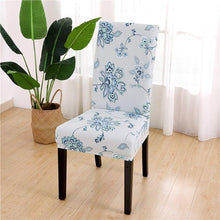 Load image into Gallery viewer, Printed Chair Cover Spandex Stretch Durable Soft Seat Chair Covers Slipcovers for Kitchen Dining Room Wedding Banquet Hotel Chair Covers for Dining Room Stretch Spandex Removable Washable Anti-dust Seat Slipcover Protector for Hotel Office Ceremony