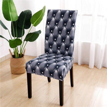 Load image into Gallery viewer, Printed Chair Cover Spandex Stretch Durable Soft Seat Chair Covers Slipcovers for Kitchen Dining Room Wedding Banquet Hotel Chair Covers for Dining Room Stretch Spandex Removable Washable Anti-dust Seat Slipcover Protector for Hotel Office Ceremony