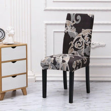 Load image into Gallery viewer, Printed Chair Cover Spandex Stretch Durable Soft Seat Chair Covers Slipcovers for Kitchen Dining Room Wedding Banquet Hotel Chair Covers for Dining Room Stretch Spandex Removable Washable Anti-dust Seat Slipcover Protector for Hotel Office Ceremony