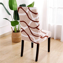 Load image into Gallery viewer, Printed Chair Cover Spandex Stretch Durable Soft Seat Chair Covers Slipcovers for Kitchen Dining Room Wedding Banquet Hotel Chair Covers for Dining Room Stretch Spandex Removable Washable Anti-dust Seat Slipcover Protector for Hotel Office Ceremony