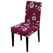 Load image into Gallery viewer, Printed Chair Cover Spandex Stretch Slipcovers Elastic Chair Covers Dining Banquet Home Hotel Weddings Christmas Seat Protector Super Fit Slipcover Stretch Removable Washable Soft Spandex Fabric For Home Hotel Dining Room Ceremony Banquet Wedding Party