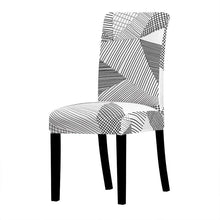 Load image into Gallery viewer, Printed Chair Cover Spandex Stretch Slipcovers Elastic Chair Covers Dining Banquet Home Hotel Weddings Christmas Seat Protector Super Fit Slipcover Stretch Removable Washable Soft Spandex Fabric For Home Hotel Dining Room Ceremony Banquet Wedding Party