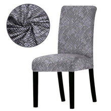 将图片加载到图库查看器,Printed Chair Cover Washable Removable Big Elastic Seat Arm Covers Slipcovers Stretch For Banquet Hotel Printed Dining Chair Slipcovers, Removable Washable Soft Spandex Stretch Chair Covers Banquet Chair