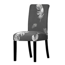将图片加载到图库查看器,Printed Chair Cover Washable Removable Big Elastic Seat Arm Covers Slipcovers Stretch For Banquet Hotel Printed Dining Chair Slipcovers, Removable Washable Soft Spandex Stretch Chair Covers Banquet Chair