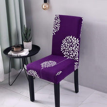 Load image into Gallery viewer, Printed Polyester Fabric Chair Cover Washable Chair Covers Seat Slipcovers Stretch Dining Seat Case For Home Stretch Removable Washable Dining Room Chair Protector Slipcovers/Home Decor Dining Room Seat Cover Multiple Styles