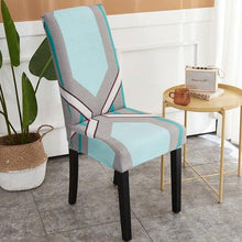 Load image into Gallery viewer, Printed Polyester Fabric Chair Cover Washable Chair Covers Seat Slipcovers Stretch Dining Seat Case For Home Stretch Removable Washable Dining Room Chair Protector Slipcovers/Home Decor Dining Room Seat Cover Multiple Styles