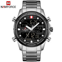 Load image into Gallery viewer, Mens Wrist Watch, Waterproof Analog Digital Watches Multifunction Stainless Steel Business Watches For Man Perfect Gift