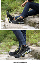 将图片加载到图库查看器,Soft Black Mens Boots Winter Fur Warm Snow Men Walking Boots Work Shoes Footwear Fashion Rubber Ankle Shoes Warm Fur Lined Ankle Booties Comfortable Non Slip Outdoor Shoes