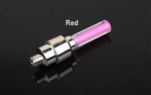 Load image into Gallery viewer, Bike Light Road Bike LED Tire Valve Caps Wheel Spokes Flash Tyre Wheel Valve Stem Cap Light For Car Bike Bicycle Motorcycle Automatic Wheel Spoke Light Tire Lights Lamp Bulb Car Accessories For Riding At Night