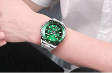 将图片加载到图库查看器,Multifunctional Men's Quartz Watches Modern Stainless Steel Design Waterproof And Scratch Resistant Wrist Watches