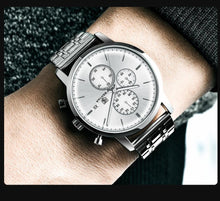 将图片加载到图库查看器,2021 New Business Men Watch Full Steel Quartz Luxury Casual Waterproof Leather Sports Male Wristwatch