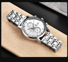 将图片加载到图库查看器,2021 New Business Men Watch Full Steel Quartz Luxury Casual Waterproof Leather Sports Male Wristwatch