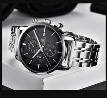 将图片加载到图库查看器,2021 New Business Men Watch Full Steel Quartz Luxury Casual Waterproof Leather Sports Male Wristwatch