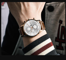 将图片加载到图库查看器,2021 New Business Men Watch Full Steel Quartz Luxury Casual Waterproof Leather Sports Male Wristwatch