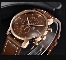 将图片加载到图库查看器,2021 New Business Men Watch Full Steel Quartz Luxury Casual Waterproof Leather Sports Male Wristwatch