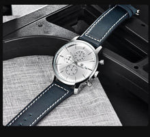 将图片加载到图库查看器,2021 New Business Men Watch Full Steel Quartz Luxury Casual Waterproof Leather Sports Male Wristwatch