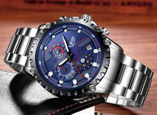 Load image into Gallery viewer, Men's Watch With Chronometers Day Display And Fluorescent Hands Unique Design Excellent Gift