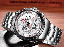 Load image into Gallery viewer, Men's Watch With Chronometers Day Display And Fluorescent Hands Unique Design Excellent Gift
