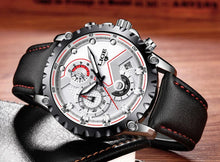 Load image into Gallery viewer, Men's Watch With Chronometers Day Display And Fluorescent Hands Unique Design Excellent Gift