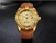 Load image into Gallery viewer, Men's Waterproof Leaghter Watch With Day, Date and Fluorescent Hands Perfect Gift For Your Man