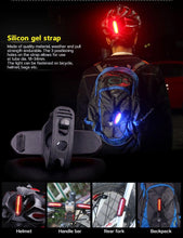 Load image into Gallery viewer, Rechargeable LED USB Mountain Bike Tail Light Taillight Safety Warning Bicycle Rear Light Bicycle Lamp Red High Intensity Rear LED Accessories Fits On Any Road Bikes Helmets