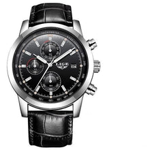 Load image into Gallery viewer, Men's Waterproof Watch With Chronometers Date Display And Fluorescent Pointers Excellent Look Perfect Gift
