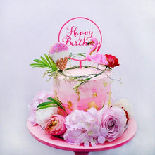 Load image into Gallery viewer, Happy Birthday Cake Topper Gold Cake Topper Acrylic Cake Topper Happy Birthday Cake Topper Cake Decoration Acrylic Letter Cake Toppers Party Supplies Happy Birthday Black Cake Decorations