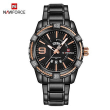 Load image into Gallery viewer, Men's Luxury Stainless steal Waterproof Watch With Day And Date Display Unique Design Perfect Gift In Modern Metal Men Wrist Watch Design
