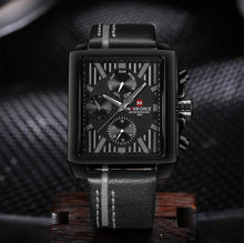 Load image into Gallery viewer, Men's Waterproof Watch With Leather Belt And Chronometers Retro Style Unique Shape Excellent Gift