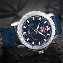 Load image into Gallery viewer, Men's Waterproof Watch With Anchor Detail and Fluorescent Hands Excellent Design Luxury Perfect Gift