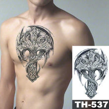 Load image into Gallery viewer, Realistic Temporary Lion Wolf Sticker Tattoo Waterproof Elegant Body Arm Warrior Tattoo For Mens