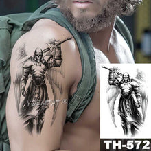 Load image into Gallery viewer, Realistic Temporary Lion Wolf Sticker Tattoo Waterproof Elegant Body Arm Warrior Tattoo For Mens