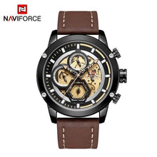 将图片加载到图库查看器,Sport Watches For Men Waterproof Watch Analog Quartz Leather Band Wristwatch Unique Design Perfect Gift