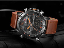 Load image into Gallery viewer, Men's Sports Waterproof Digital Analog Multifunction Watch Excellent Design Perfect Gift