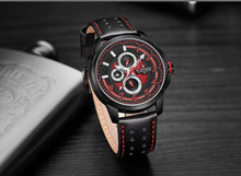 Load image into Gallery viewer, Sport Watches For Man Waterproof Watch Analog Quartz Leather Band Date Calendar Unique Wristwatch Perfect Gift