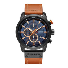 Load image into Gallery viewer, Men's Waterproof Elegant Sport Watch With Chronometers Day View, Leather Belts And Hardlex Scratch Resistant Glass Perfect Gift For Him