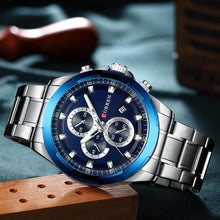 Load image into Gallery viewer, Men's Water Resistant Watch With Chronometers Day View Unique Design Perfect Gift