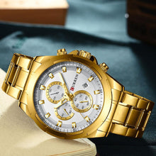 Load image into Gallery viewer, Men's Water Resistant Watch With Chronometers Day View Unique Design Perfect Gift