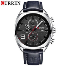 Load image into Gallery viewer, Men's Retro Square-Round Waterproof Watch With Chronometers And Leather Belts Excellent Design Perfect Gift