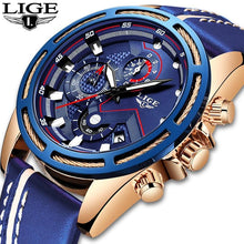 Load image into Gallery viewer, Waterproof Men's Sports Watch With Leather Transparent Belts, Chronometers Day View Perfect Gift