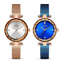 Load image into Gallery viewer, Top Luxury Women Watches Rose Gold Analog Watch Fashion Shine Round Design Elegant Stainless Strap Wrist Watch