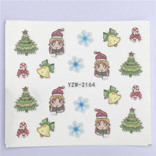 将图片加载到图库查看器,New Christmas Water Decal Nail Art Nail sticker New Year Slider Tattoo Full Cover Santa Claus Snowman Designs Xmas Decals 3D Wave Design Decoration for Women Girls Tape Nail Art Stickers Decal Decoration Nail Art Accessories Decoration Decal