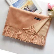 将图片加载到图库查看器,Fashion Autumn Winter Warm High Quality Long Soft Cashmere Hijabs Scarves Dot Pattern Tassels Elegant Thicken Wrap Shawl Ladies Lightweight Escharpe Soft Wool Cashmere Muffler For Women