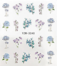 Load image into Gallery viewer, Designer Water Transfer Tips Nail Art Pink Rose Flower Sticker Decals Women Beauty Wedding Nails Love Nail Art Decoration Pop Art Nail Stickers Sexy Girl Designs Comics Water Transfer Decals Manicure DIY Lips Nail Art Decorations Slider Nail Art Stickers