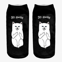 将图片加载到图库查看器,New Cartoon Cat Socks 3D Print Art Funny Socks Women Cute Low Cut Ankle Socks Made o Pure Cotton Short Socks Trending Fashion Short Ankle Socks For Men And Women