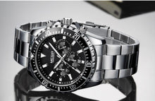 将图片加载到图库查看器,Multifunctional Men's Quartz Watches Modern Stainless Steel Design Waterproof And Scratch Resistant Wrist Watches