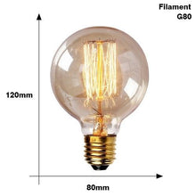 将图片加载到图库查看器,Retro Edison Bulb ST64 A19 T45 G80 G95 G125 Incandescent Light Bulb E27 220V 40W filament bulb lighting tubes Edison