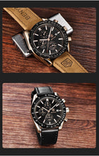 Load image into Gallery viewer, Men Top Luxury Full Steel Business Quartz Watch Men's Casual Waterproof Analog Chronograph Sports Stainless Steel Strap Watches